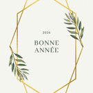 Voeux dorés et végétaux pour 2026